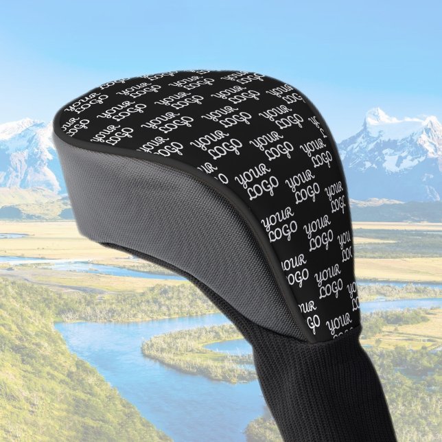 Your Logo | Simple Repeating Logo Pattern  Golf Head Cover (Creator Uploaded)
