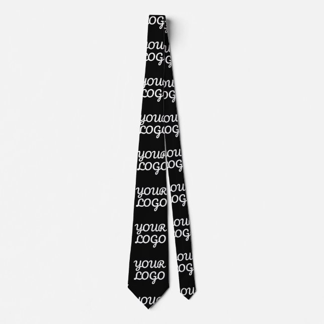 Your Logo | Simple Repeating Logo Pattern  Tie (Front)