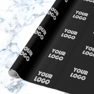 Your Logo | Simple Repeating Logo Replacement Wrapping Paper