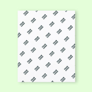 Your Logo Simple Repeating Logo White