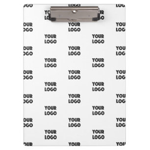 Your Logo Simple Repeating Logo   White Clipboard