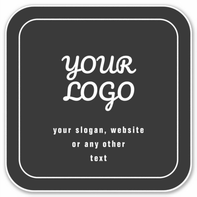 Your Logo & Slogan or other text | Black & White (Front)