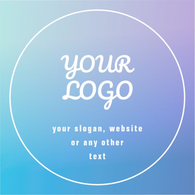Your Logo & Slogan or other text | Blue & Purple (Front)