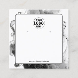 Your Logo Smokey Gothic Earring Display Card