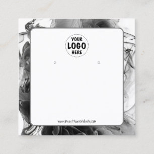 Your Logo Smokey Gothic Earring Display Card