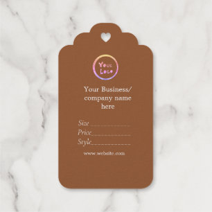 Your logo  social media QR code Price tags