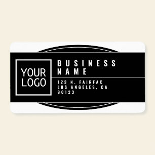 Your Logo Stylized Geometric Return Address Label