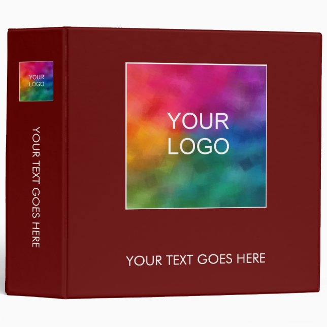 Your Logo Text Here Elegant Design Promotional Binder (Front/Spine)