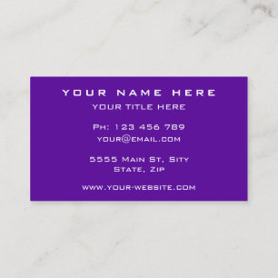 Your Logo Text Info Promotional Business Card
