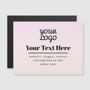 Your Logo & Text Pink & Peach Ombre