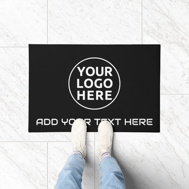 YOUR LOGO & TEXT Welcome Custom Rug Doormat (Indoor)