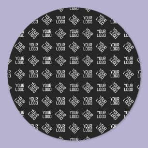 Your Logo   Unique Alternating Logo or Design Classic Round Sticker