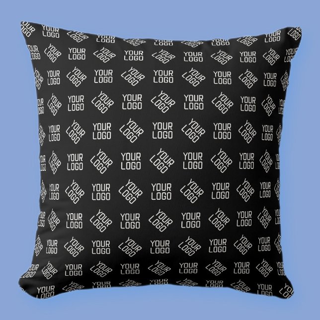 Your Logo | Unique Alternating Logo or Design Throw Pillow (Creator Uploaded)