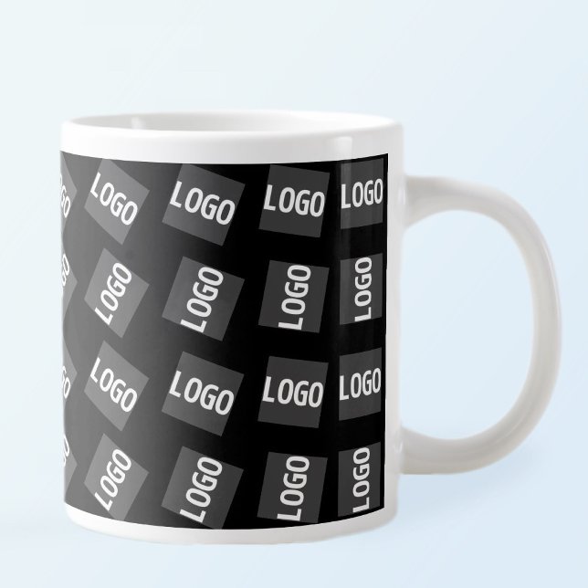Your Logo | Unique Geometric Pattern Large Coffee Mug (Creator Uploaded)