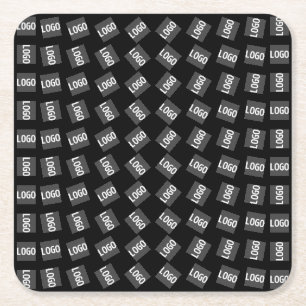 Your Logo   Unique Logo, Design or Image Pattern  Square Paper Coaster