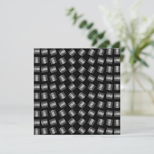 Your Logo Unique Logo, Design or Image Pattern Thank You Card