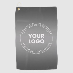 Your Logo w/Editable Any Colour Gradient  Golf Towel