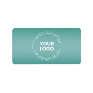 Your Logo w/Editable Any Colour Gradient  Label