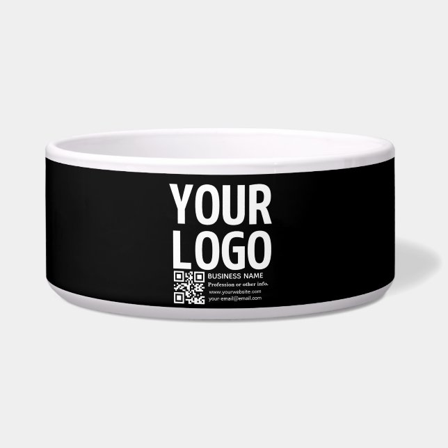 Your Logo w/Editable QR code & Text  (Front)