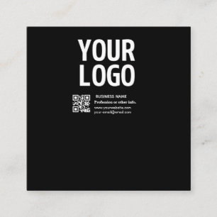 Your Logo w/Editable QR code & Text Discount Card