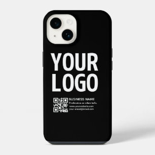 Your Logo w/Editable QR code & Text  iPhone 14 Case