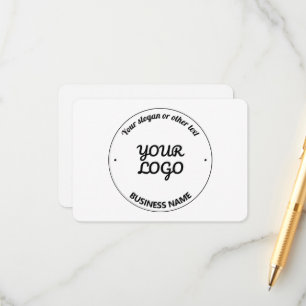 Your Logo with Editable Slogan & Business Name Enclosure Card