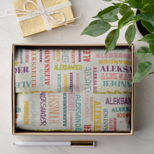 Your (Long) Name is All Over This Tissue Paper