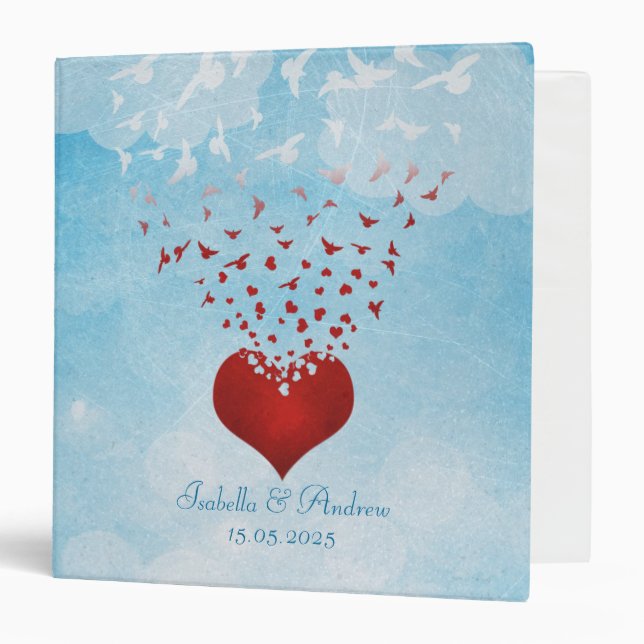 Your Love Gives Me Wings - Wedding Photo Album Binder (Front/Inside)