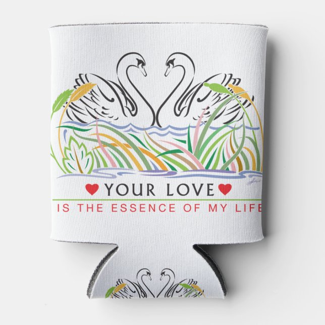 Your Love is essence Can Cooler (Front)