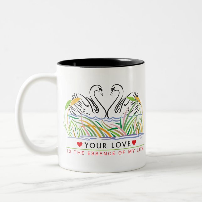 Your Love is essence Two-Tone Coffee Mug (Left)
