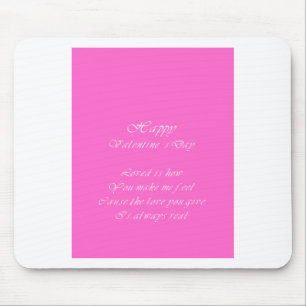 your love is real valentine's day mouse pad