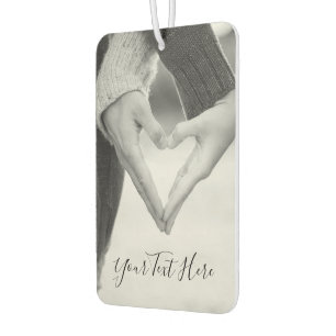 Your Love Photo Air Freshener with Custom Text