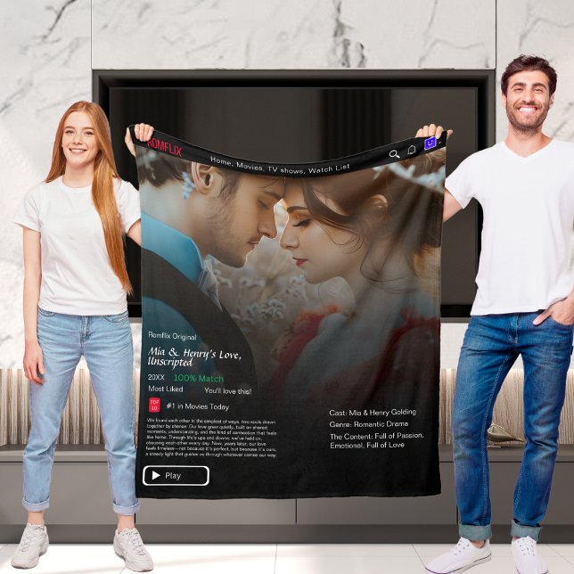 Your Love Story Movie Streaming Fleece Blanket (Your Love Story Movie Streaming Fleece Blanket)
