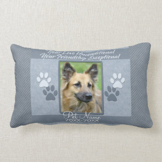 Your Love Unconditional Pet Sympathy Custom Lumbar Pillow