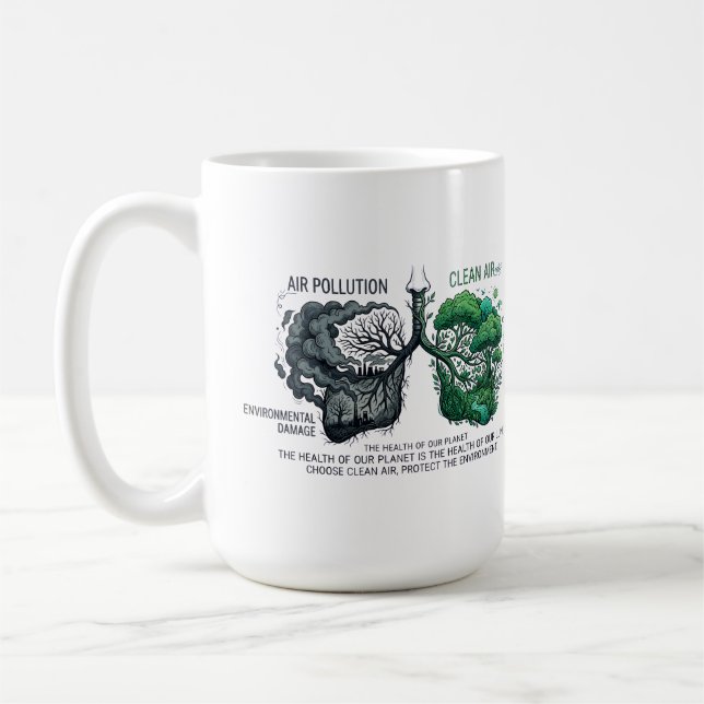 Your Lungs Are A Reflection of Our Planet  Coffee Mug (Left)