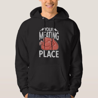 Your Meating Place Butcher Sausage Butchery Shop Hoodie