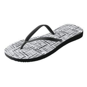 Your (Medium Length) Name is All Over These Flip Flops