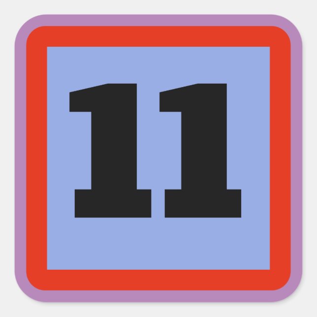 YOUR MESSAGE, edit text, Square Sticker (Front)