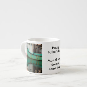 Your Message Father's Day  "Dream boat" photo Espresso Cup