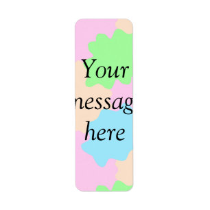 Your message here add text name boho colourful rus