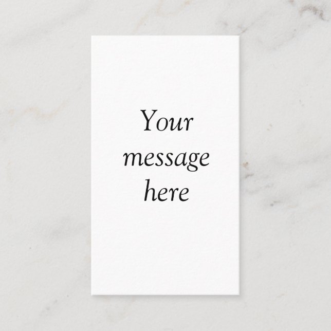 Your message here add text name monogram image quo business card (Front)