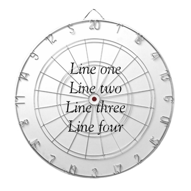 Your message here add text name monogram image quo dartboard (Front)