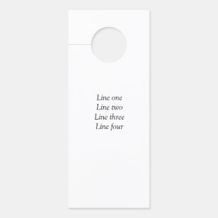 Your message here add text name monogram image quo door hanger