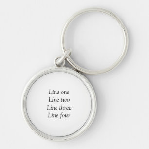 Your message here add text name monogram image quo keychain