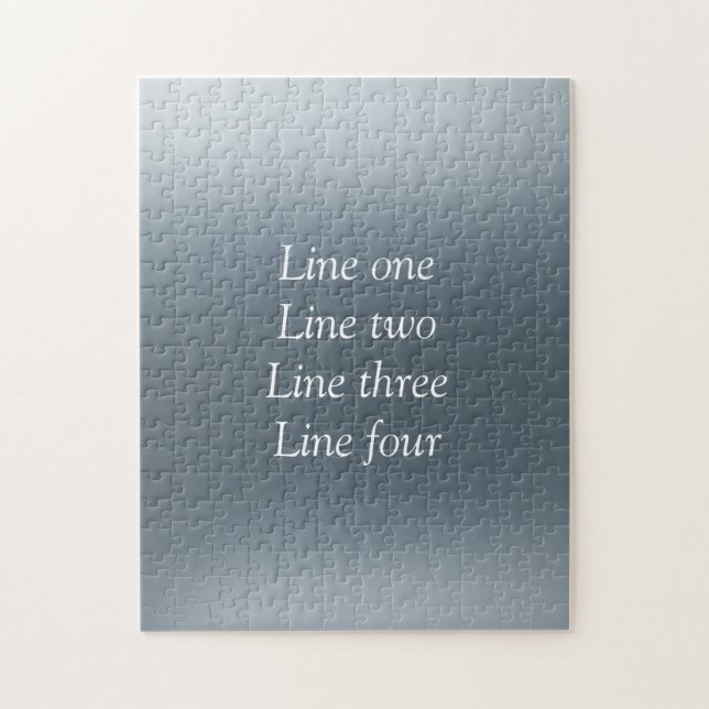 Your message here gray blue metallic background te jigsaw puzzle (Vertical)