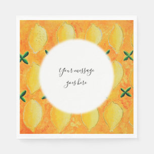 Your Message Lemons Napkin