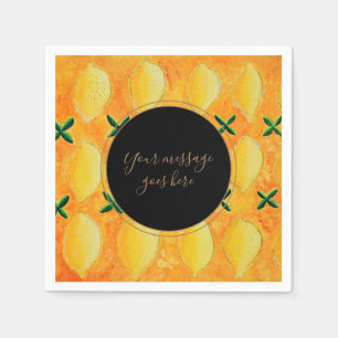 Your Message Lemons Napkin