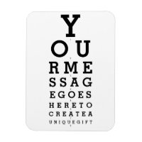 Your Message Optician Chart Fun