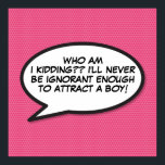 Your Message Speech Bubble Fun Retro Comic Book Poster<br><div class="desc">Add your own special message. A fun, cool and trendy retro comic book pop art-inspired design that puts the wham, zap, pow into any superhero's day. Perfect for weddings, bridal showers, baby showers, baptisms, engagement parties, anniversary celebrations, graduations, birthday party and other special events throughout the year! A cool, trendy...</div>