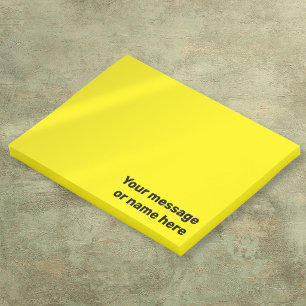 Your Message Vibrant Bright Yellow Post-it Notes